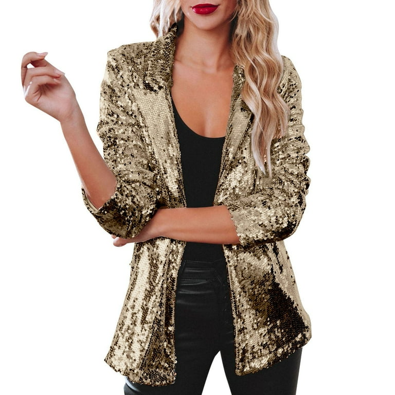 Gold sparkly blazer 2025
