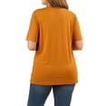 thumbnail image 2 of Women Casual Short Sleeve Realxed Fit Basic T-Shirt Tops (S-3XL), 2 of 2