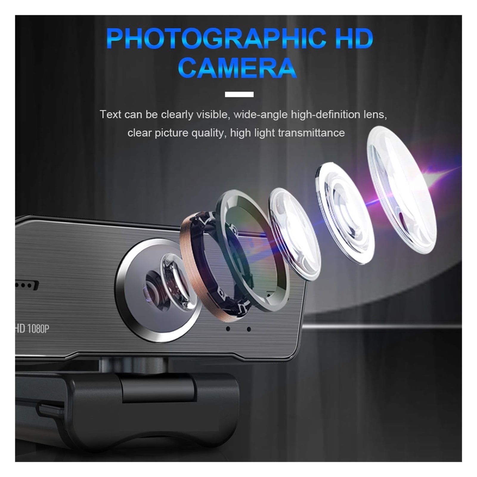 Webcam USB HD Webcam Built-in Microphone Smart 1920 X 1080P 30fps Web Cam Camera For Desktop Laptops PC Game For Conferencing ,HD Video
