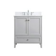 thumbnail image 3 of 30 inch Single Bathroom Vanity in Grey with Backsplash, 3 of 7
