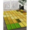 thumbnail image 2 of Ahgly Company Indoor Round Patterned Bright Gold Yellow Area Rugs, 7' Round, 2 of 6