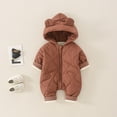 Huesdet Unisex Baby Hooded Winter Outerwear Snowsuit Warm Fleece