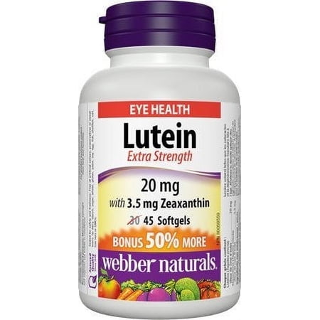 Webber Naturals Extra Strength Lutein with Zeaxanthin Softgel