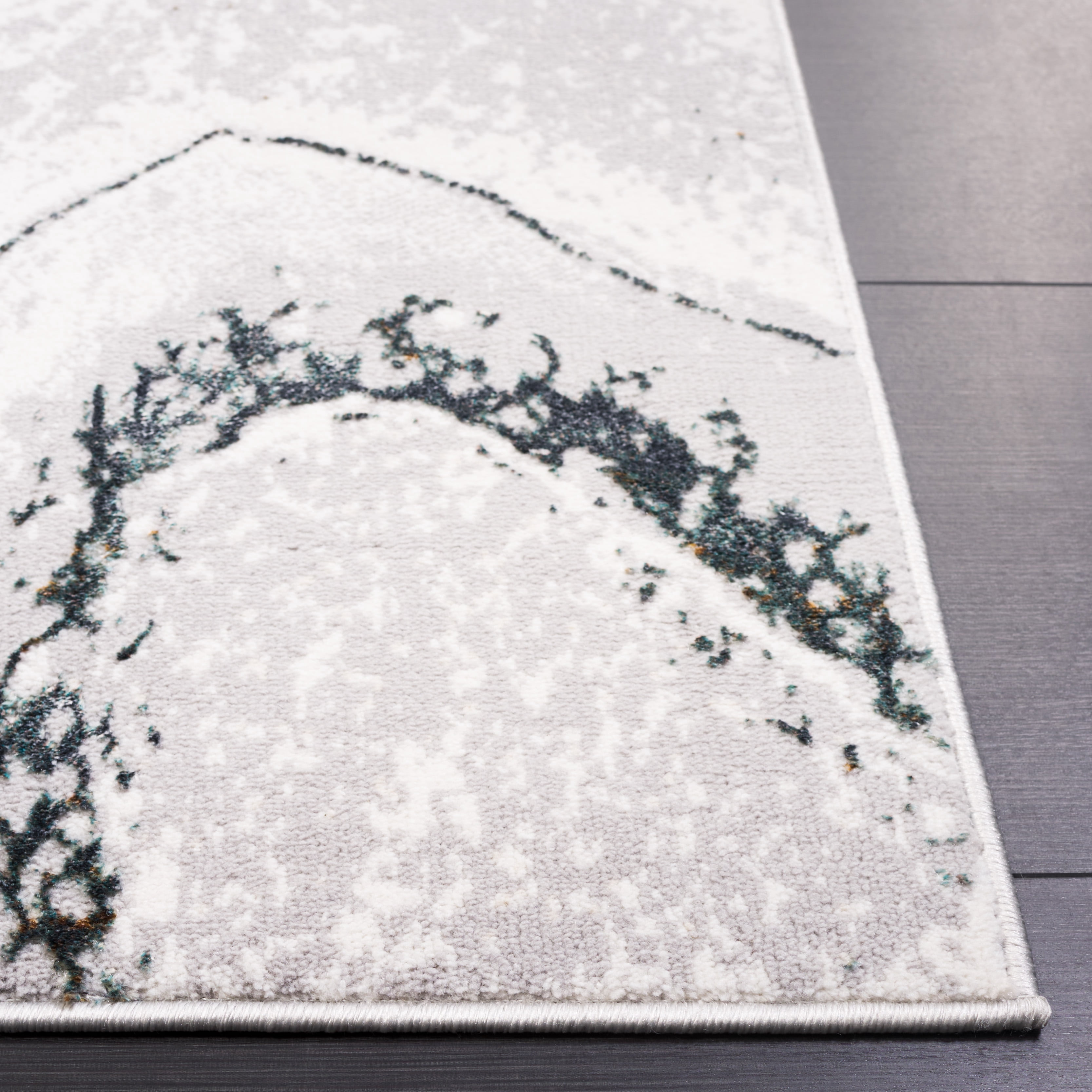 SAFAVIEH Alenia Elihu Abstract Area Rug, Gray/Ivory, 4' x 6'