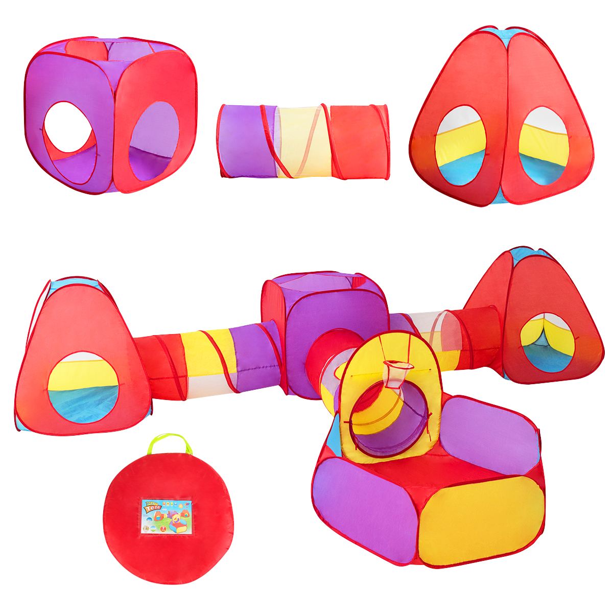 3 En 1 Tente Jouet Avec Tunnel Piscine A Boules Pour Bebe Nvient Aux Jeux Dinterieur Et Dexterieur Tente De Jeu Pour Enfants Rouge Tentes De Jardin Jeux D Imitation Lawawarenesssociety In