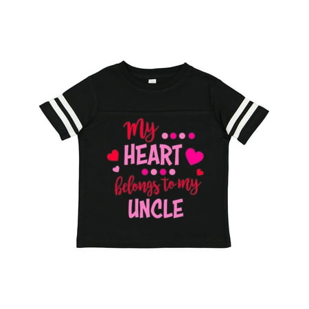 

Inktastic My Heart Belongs to My Uncle Gift Toddler Boy or Toddler Girl T-Shirt