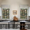 thumbnail image 2 of Paisley Design Kitchen Curtains - Vintage Tier Cafe Curtains for Bathroom Living RV Rod Pocket Window Drapes 36 Inch 2 Panels Set 28"x36" Window Treatment Tiers, 2 of 4