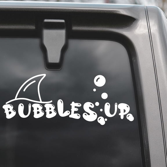 CCOCC 7" Bubbles Up Car Decal-2 Pack Vinyl Windows Stickers,Weatherproof Transfer Decals for Laptop/Car/Truck/Window/Bumper Bubble Stickers
