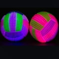 thumbnail image 6 of 4 Pcs Light Up Dog Balls, Glow in The Dark Dog Balls Interactive Dog Toys Fun Flashing Elastic Ball Spiky Dog Ball Bounce-Activated Puppy Toys Toss Fetch Balls for Puppy (Spiky Dog Ball), 6 of 9