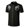 thumbnail image 2 of Men's Western Cowboy Shirts Short Sleeve Slim Fit Lightweight Breathable Casual Button Down Shirts Embellished Shirts, 2 of 9