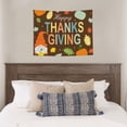 thumbnail image 4 of Hirioo Happy Thanksgiving With Gnome Print Tapestry Lightweight Fabric for Bedroom Aesthetic Home Wall Dorm Décor Living Room Decor 29x37 Inch, 4 of 8