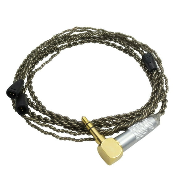 Audio Extension 1.2M/3.93FT Cord Headphone Metal Plug Cable Wire Spare Parts For Sennheiser (IE8 IE80 IE8i T)   Accessory Part