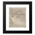 thumbnail image 2 of Ferdinand Boberg 15x17 Black Modern Framed Museum Art Print Titled - The Construction of the Pont De La Tournelle (1926), 2 of 5