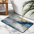 thumbnail image 4 of Modern Abstract Gray Runner Rug - Stylish, Comfortable 20x32 inch Carpet: Non-Slip, Easy to Clean, Perfect for Bathroom, Kitchen, Hallway, 4 of 5