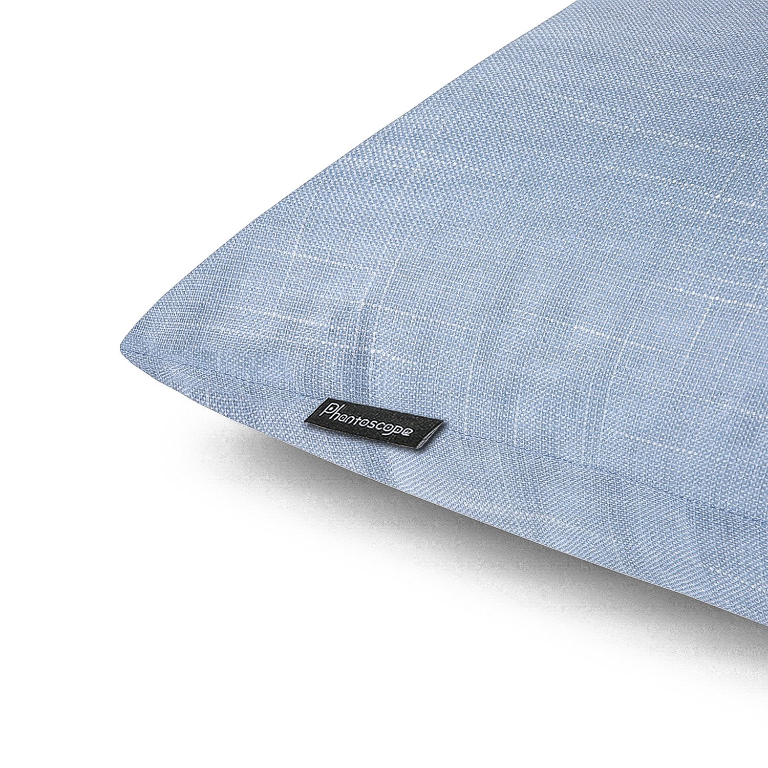 Phantoscope Soft Textured Linen-Look Decorative Throw Pillow, 20 x 20 in, Sky Blue, 1 Pack