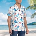 thumbnail image 3 of Fotbe Cute Shark Camisa Hawaiana para Hombre Unisex – Camisa Casual de Verano con Botones de Manga Corta de Algodón y Lino,Medium, 3 of 7
