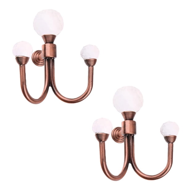 1 Par de s de Cortina de Ventana de Puerta con Diamante Artificial Decoración de Habitación de Pared con Tornillos Compatibles perfecl Colgador de Cortina