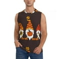 thumbnail image 2 of Lsque Fall Gnomes Print Men's Cotton Blend Sleeveless Muscle Shirts (S-3XL)- Moisture Wicking, Odor Protection, UPF 30+,Small, 2 of 8