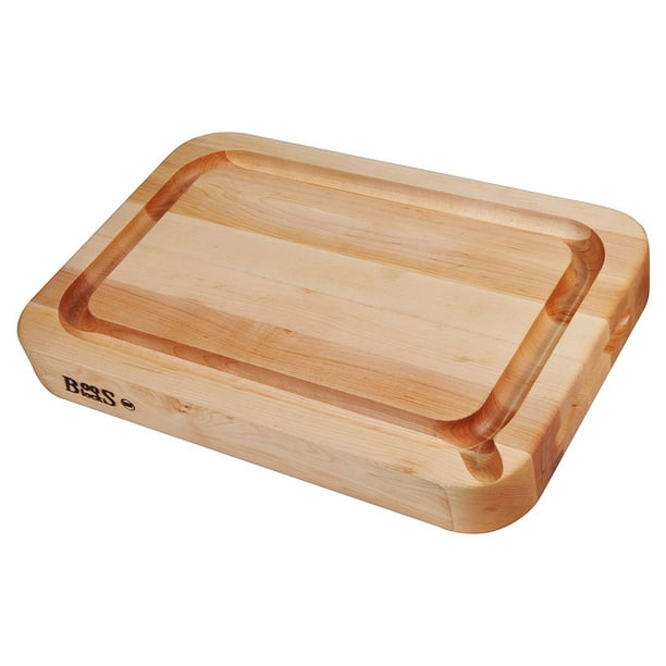 John Boos Reversible 24 x 18" Cutting Board with Curved Edges and