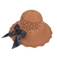 thumbnail image 1 of LinYooLi Summer Foldable Beach Hat For Going Outdoors By The Sea Hat For Women Sunshade Straw Hat for Sun Protection, 1 of 6