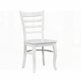 thumbnail image 5 of White Finish 2-Piece Solid Wood Dining Chairs - Casual Farmhouse Style for Kitchen & Dining Room, 5 of 10