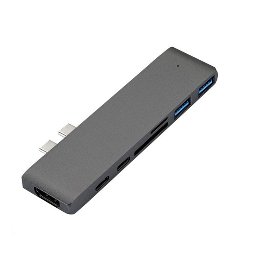 USB 3.1 Tipo-C Hub Para HDMI compatible con el adaptador USB 4K Thunderbolt 3 C Hub Hub 3.0 TF Lector PD ranura para MacBook Pro  Air 