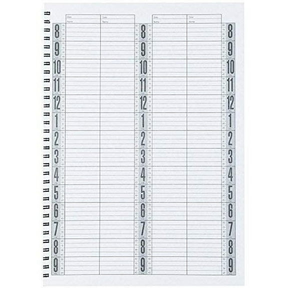 BURMAX Salon Beauty Hair DL Pro 4 Column Appointment Book - BK-DLC203