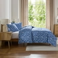 thumbnail image 2 of Virtu Comforter Sets, All Season Lightweight Botanical Twin Comforter Set, 2-Pc Bedding Sets, Slate Blue/Cloud Stone, 2 of 8