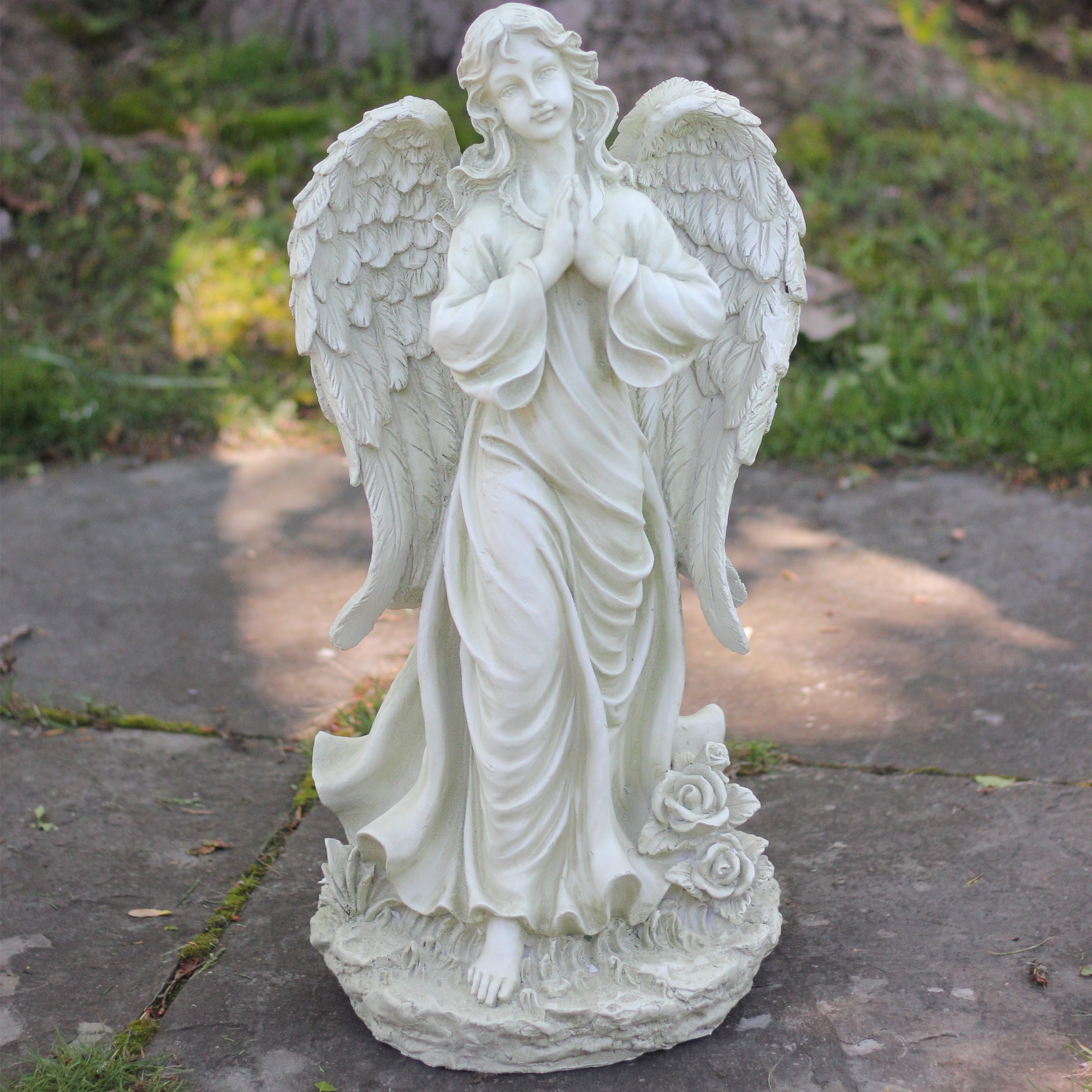 Northlight 24.5" Light Olive Green Praying Angel Decorative Outdoor Garden Statue - image 2 of 6