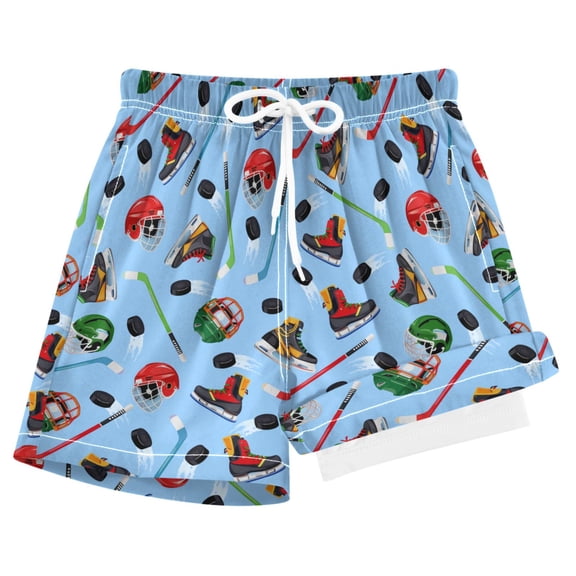 joogoo Hockey Player Items Boys Swim Trunks Beach Swimsuit Shorts Boxer 8Y