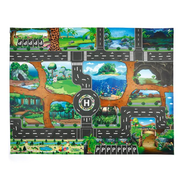 Dinosaurios Educativos Juguetes Infantiles Escena Juego De Aparcamiento Mapa Mapa Del Mundo Educación