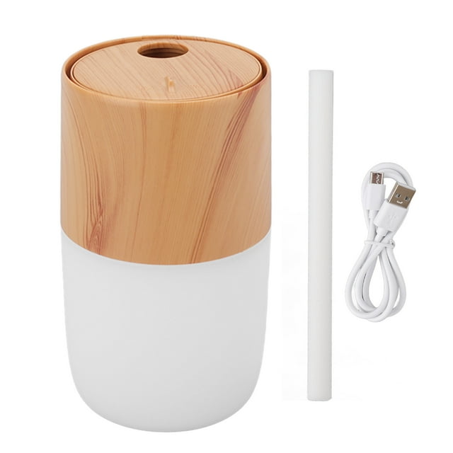 Humidificador portátil de 300ml, función de sincronización USB, humidificador de niebla en forma de medusa con luz nocturna colorida para coches y hogar