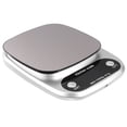 thumbnail image 2 of 1PC 10kg/1g Rechargeable Kitchen Scale Stainless Steel Accuracy LCD Display Digital Scale Measurement Tool (Silver), 2 of 8