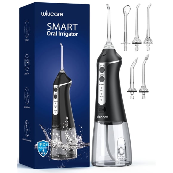 Irrigador bucal portátil Water Dental Flosser HOHOO, tanque de 300 ml