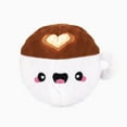 thumbnail image 1 of Hugsmart Coffee Dog Ball Toy Super soft plush fabric covering, 1 of 2