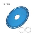 thumbnail image 3 of Uxcell Diamond Saw Blade Metal Alloy Cutting Wheels Cutting Disc for Cutting Metal Stone Blue 4" 5 Pcs, 3 of 6