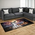 thumbnail image 3 of Spooky Halloween Night Witch Siberian Husky Glowing Pumpkins Indoor Rug Husky Dog Lover Gifts Carpet Living Bed Room Sofa Home Decor - 12015, 3 of 5