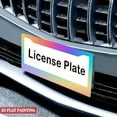 thumbnail image 4 of 1Pack License Plate Frames with Vibrant Rainbow Gradient Pattern Design Includes Screws & Caps Full Accessories Included Size 6. 3x12. 2inch(16x31cm), 4 of 8