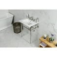 thumbnail image 4 of Kingston Brass KVPB24187W8PN Edwardian 24" Ceramic Console Sink with Brass Legs (8-Inch, 3-Hole), White/Polished Nickel, 4 of 8