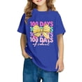 thumbnail image 1 of Fiudx Camiseta para Niño, Linda Camiseta con Mangas Abullonadas, Estampado "100 Días de Colegio", Tela Suave y Transpirable, Estilo Informal de Verano, Ideal para Ir de Fiesta o de Viaje, Elegante Di, 1 of 6