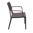 thumbnail image 4 of Compamia Capri Resin Patio Dining Arm Chair in Brown, 4 of 9