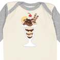 thumbnail image 4 of Inktastic Ice Cream Sundae Boys or Girls Long Sleeve Baby Bodysuit, 4 of 5