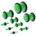 thumbnail image 4 of Tapones de oído Hugo acrílico doble acampanado 18 piezas verde, 4 of 10