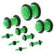 thumbnail image 4 of 18 Pcs Expansores de Unisexo de Acrílico con Ensanchador de Camilla con Tapones para Oídos Verde, 4 of 9