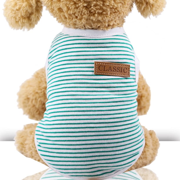 Chaleco De Algodón A Rayas Para Perros, Ropa Para Mascotas, Chaleco Suave Y Cómodo Para Mascotas, Disfraz, Camiseta Para Cachorros, Disfraces Minnieouse PT002421-03