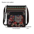thumbnail image 2 of Hfppkn Red Elephant Embroidered Boho Hobo Crossbody Bag, Vintage Ethnic Shoulder Purse for Women Travel Use 20x23x4cm, 2 of 7