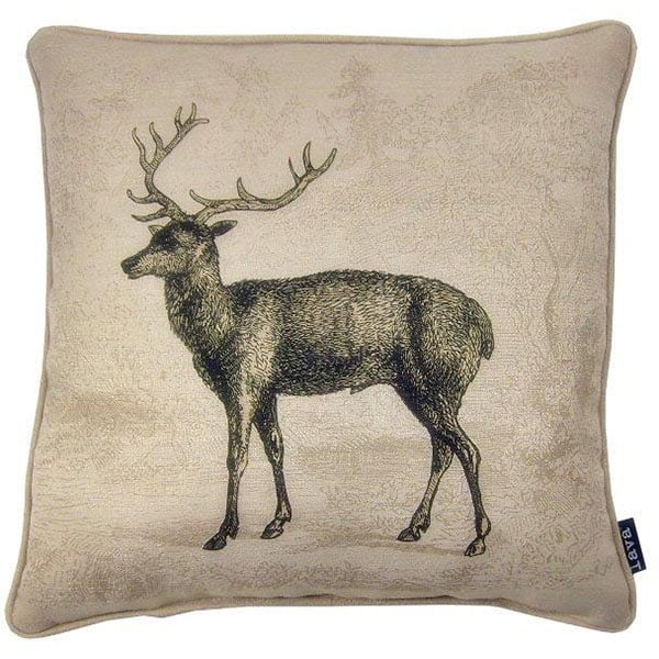 lava Deer Etching Indoor/Outdoor Pillow, 18" x 18"
