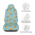 thumbnail image 4 of Wukai Lemon Ice Cream Full Set Car Seat Covers with Soft Padding Universal Auto Front Seats Protector and Cushion Mat, 4 of 5