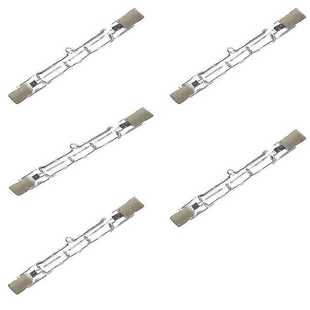 5-Pack Halogen Bulbs R7S 78mm 80W 230V Warm White 2700K T3 J Type Floodlight Bulbs Suitable for Work, Safety, and Landscape Lighting