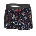 thumbnail image 5 of Goofa Thanksgiving Seamless Pattern Printed Men's Boxer Briefs Underwear, Moisture-Wicking Underwear, Trunk,Soft and Breathable Cotton Underwear-Small, 5 of 9
